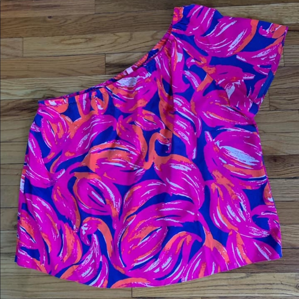 Lilly Pulitzer XL one shoulder top